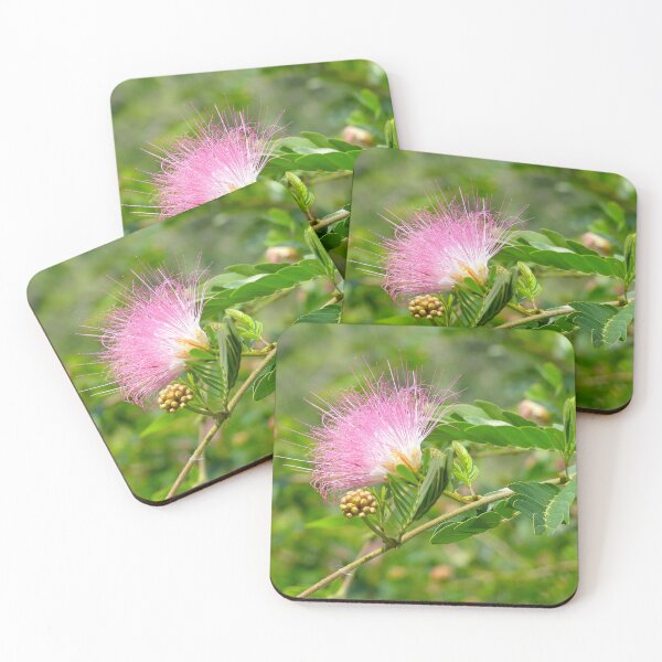 Item preview, Pink Powder Puff Flower designed and sold by Monika's Shop.