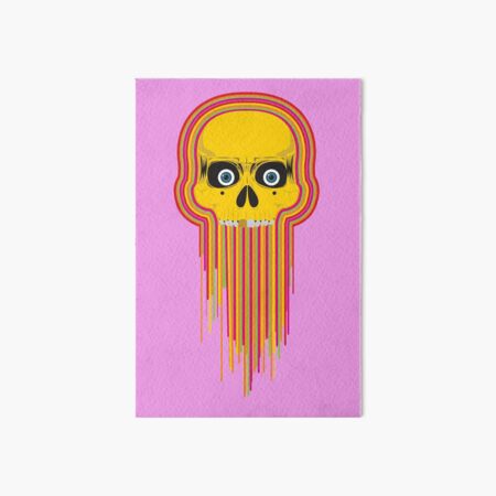 The Incredible Melting Skull Art Board Print