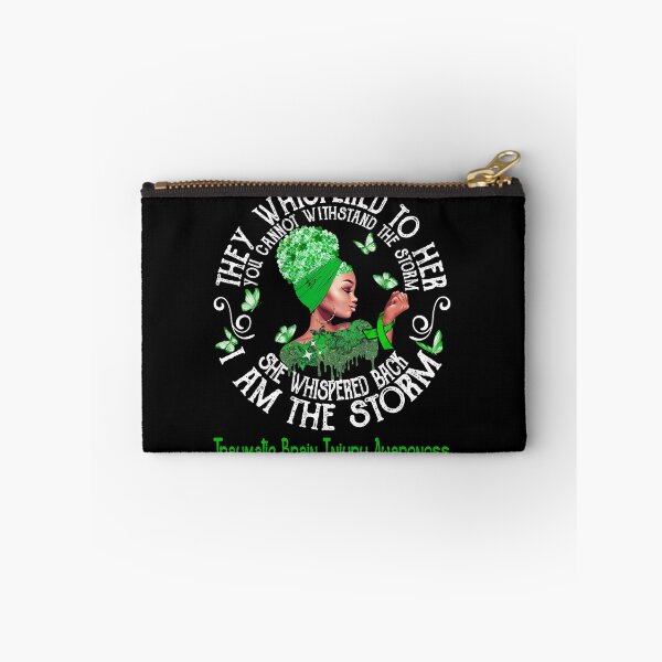 Item preview, Black Girl Fighter Strong I Am The Storm Traumatic Brain Injury Awareness designed and sold by Mnrshirley.