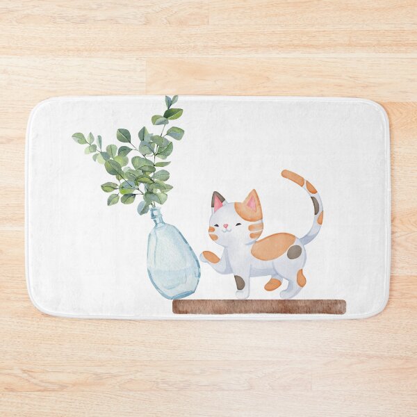 Item preview, Funny cat knocking over a vase designed and sold by trendingatees.