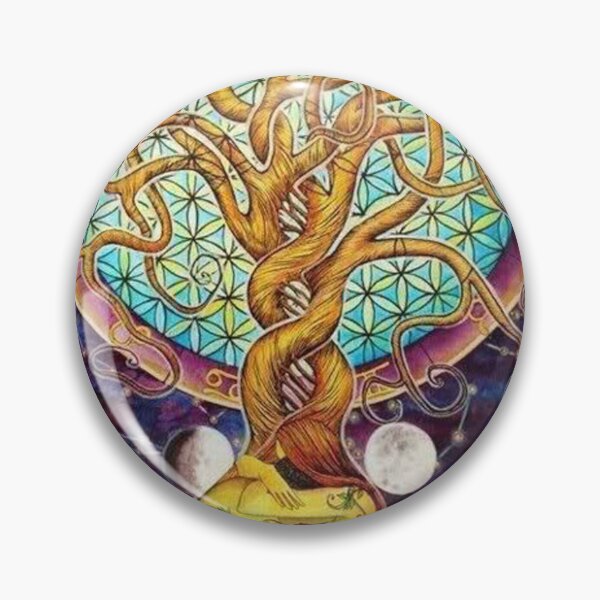 Item preview, Tree of Life, Flower of Life, art designed and sold by Viktoriia Trubiichuk.