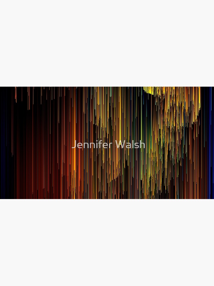 Thumbnail 5 of 5, Mouse Pad, Rainbow Rain Glitches - Pixel Art designed and sold by Jennifer Walsh.
