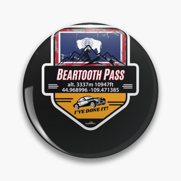 Item preview, Beartooth Pass US 212 Motorcycle Car RV Cycle Sticker & T-Shirt 03 Classic designed and sold by tinnpftwig.