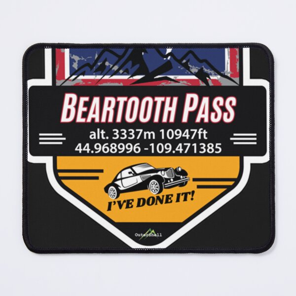 Item preview, Beartooth Pass US 212 Motorcycle Car RV Cycle Sticker & T-Shirt 03 Classic designed and sold by tinnpftwig.
