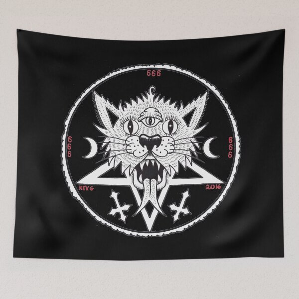 Item preview, ALL SEEING KITTIE white - Art By Kev G designed and sold by ArtByKevG.