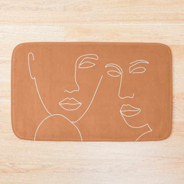Item preview, Line Art Women Brown Abstract Figures designed and sold by Tropical Arts.