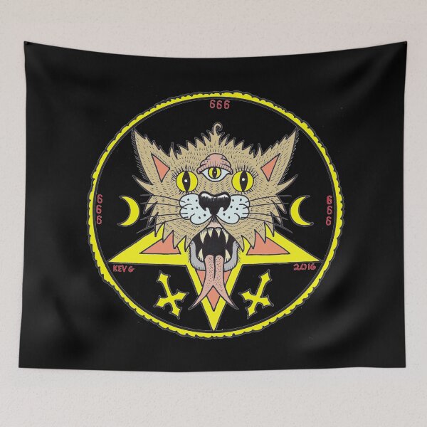 Item preview, ALL SEEING KITTIE color - Art By Kev G designed and sold by ArtByKevG.