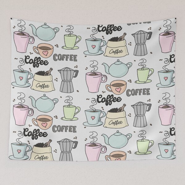 Item preview, Coffee cartoon for Coffee addicted everyone(colour palette, color palete) designed and sold by Sanaura.