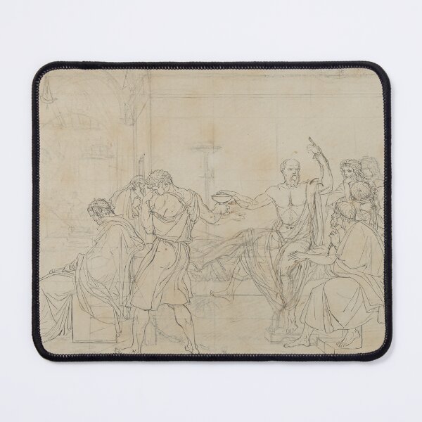 Item preview, Death of Socrates Drawing designed and sold by ClassicalGreece.