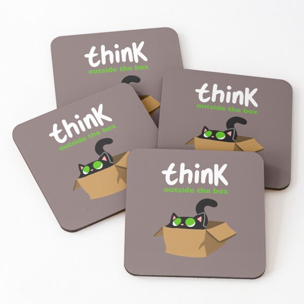 Item preview, Think Outside the Box Black Cat designed and sold by violetjelly.