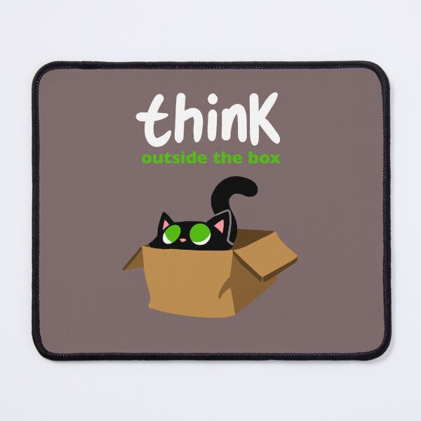 Item preview, Think Outside the Box Black Cat designed and sold by violetjelly.