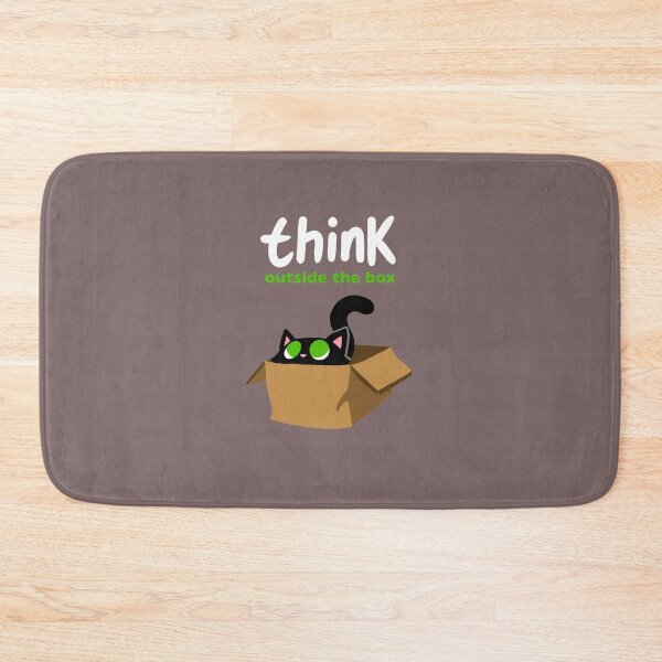 Item preview, Think Outside the Box Black Cat designed and sold by violetjelly.