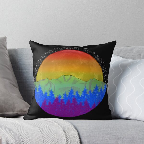 Item preview, Gay pride moon and mountain  designed and sold by filledesang.