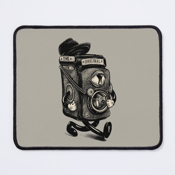 Item preview, The Original Raw - Old Fashioned Analogue Film Camera | Never too Old to Rock | Kids Mask | Backpack | Whimsical Rubber Hose Cartoon Style Design, World Photo Day 2020 designed and sold by Any Color Designs.