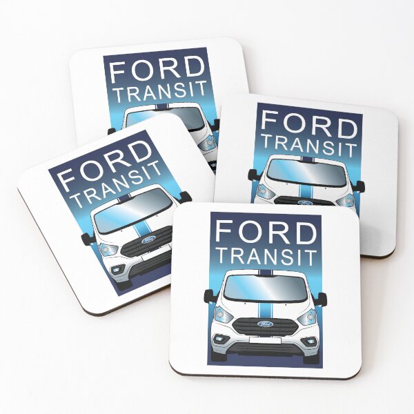 Item preview, Ford Transit in white with racing stripes designed and sold by MarkDDesigns.