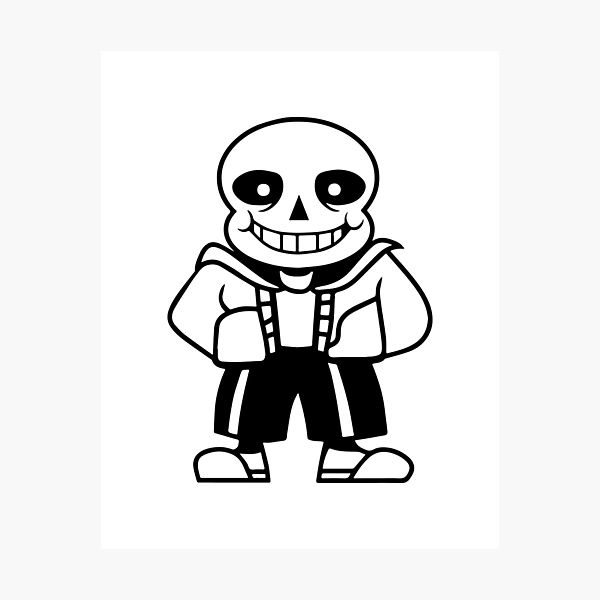 Sans Undertale Photographic Print for Sale by KrakenTShirts