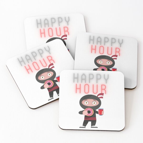 Item preview, Ninja taking a break eating donut drinking coffee designed and sold by jpn insprd.