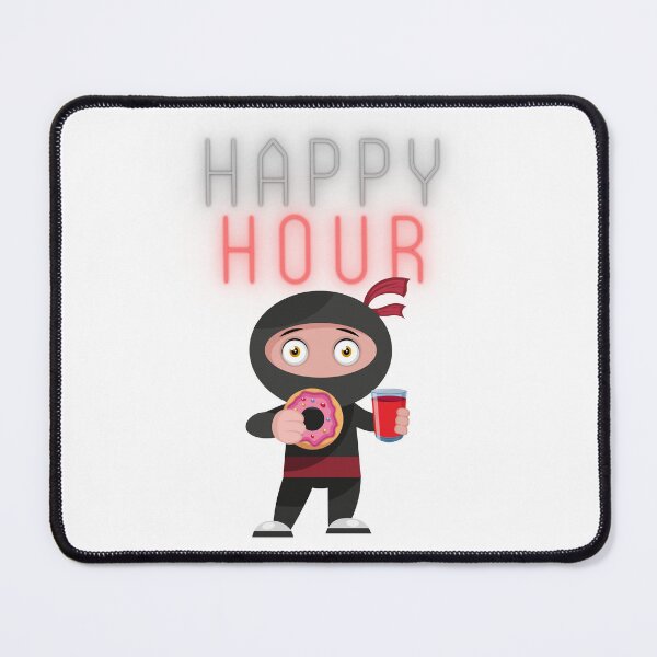 Item preview, Ninja taking a break eating donut drinking coffee designed and sold by jpn insprd.