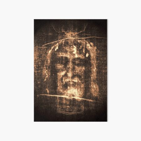 Jesus Shroud of Turin Art Board Print