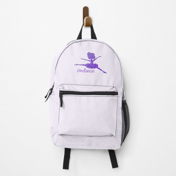 Item preview, “I (Heart) DANCE” Ballerina - Purple Background designed and sold by PawsitiveMum.