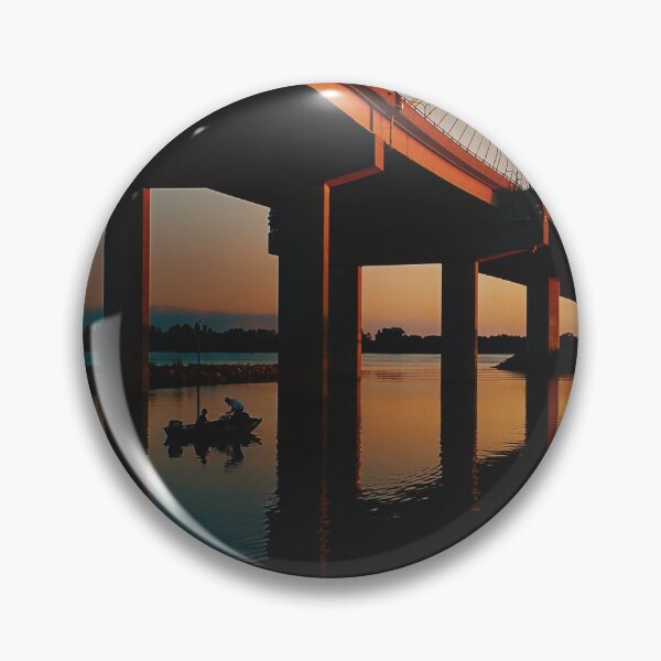 Item preview, Fisherman at Clark Bridge in Alton, Illinois over the Mississippi designed and sold by WayneSheridan.