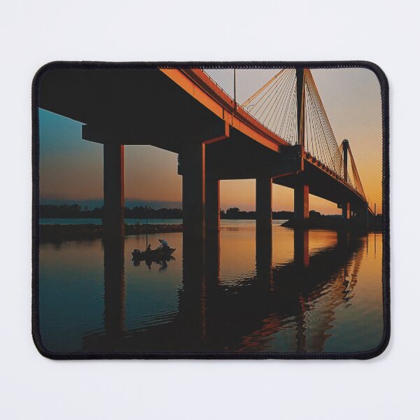 Item preview, Fisherman at Clark Bridge in Alton, Illinois over the Mississippi designed and sold by WayneSheridan.