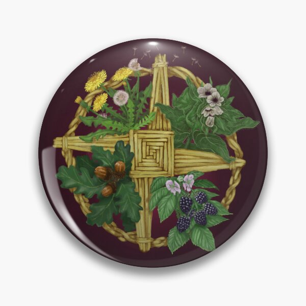 Item preview, Brigid's Cross - Deep Berry Background  designed and sold by ChristinaSeas.
