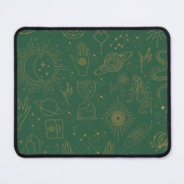 Item preview, Mystical pattern in dark green designed and sold by Holly-berry-art.