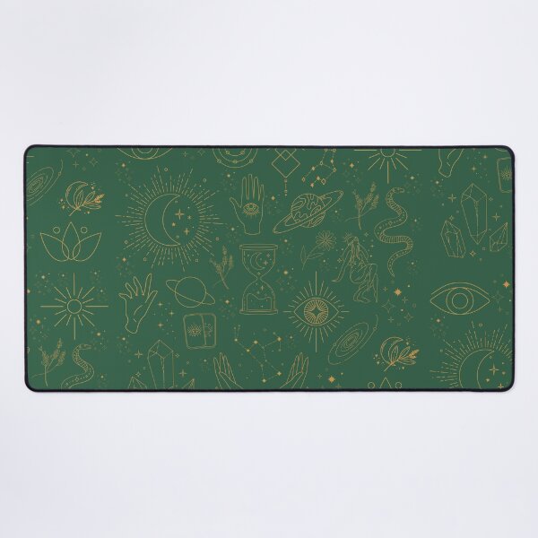 Item preview, Mystical pattern in dark green designed and sold by Holly-berry-art.