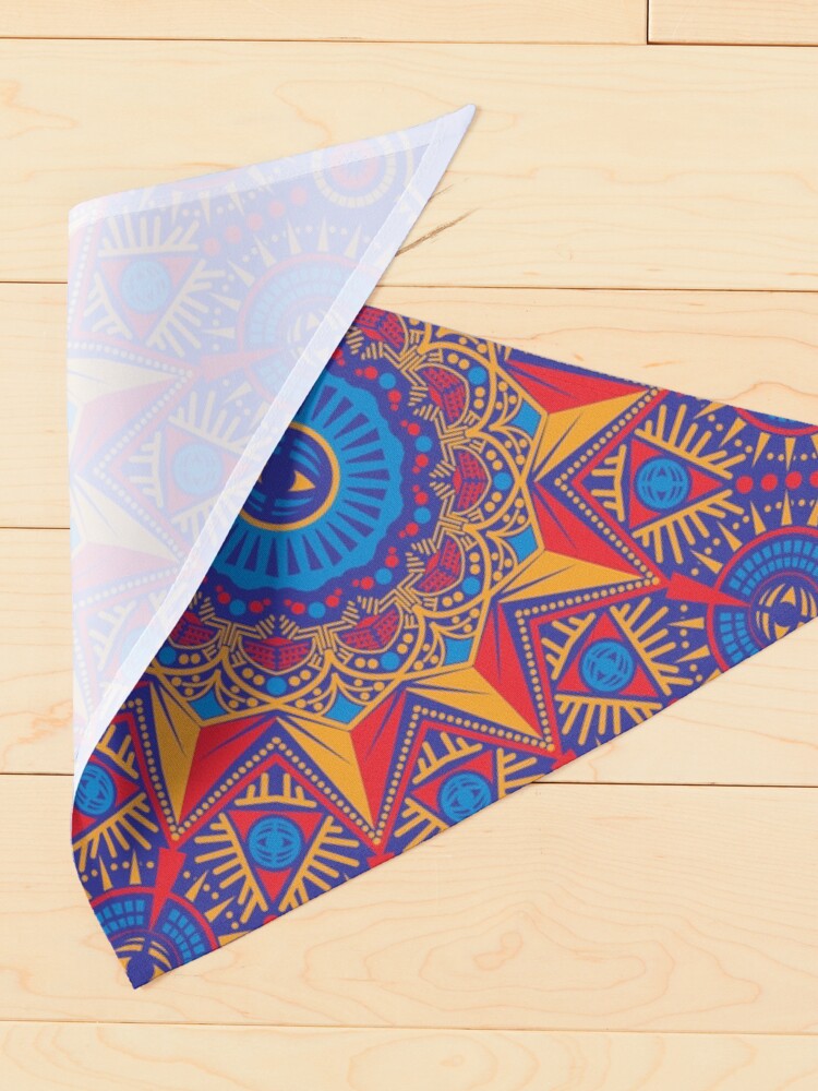 Alternate view of Bright Spirit Mandala Pet Bandana
