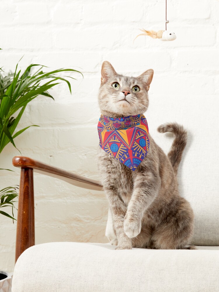 Alternate view of Bright Spirit Mandala Pet Bandana