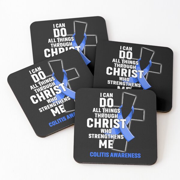 Item preview, I Can Do All Things Through Christ Who Strengthens Me Colitis Awareness designed and sold by Hatjar.