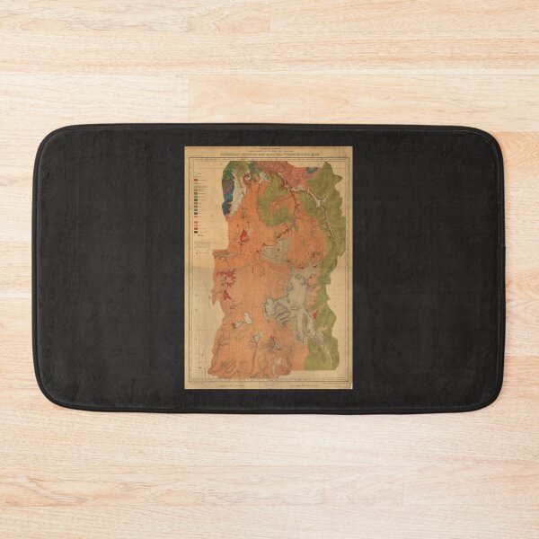 Item preview, Vintage Yellowstone Map 1878  The Yellowstone National Park  Old Yellowstone Map  Antique designed and sold by pykeqphigleyi.