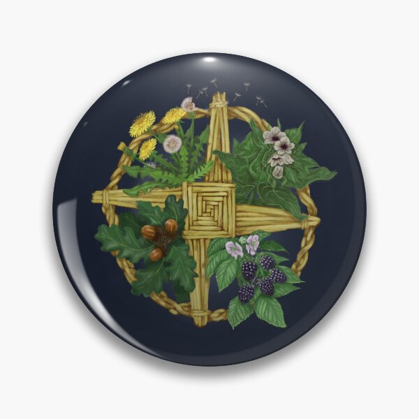 Item preview, Brigid's Cross - Deep Well Blue Background  designed and sold by ChristinaSeas.