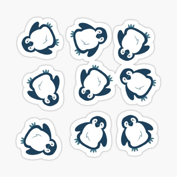 Tumblin Penguin Buddies Sticker