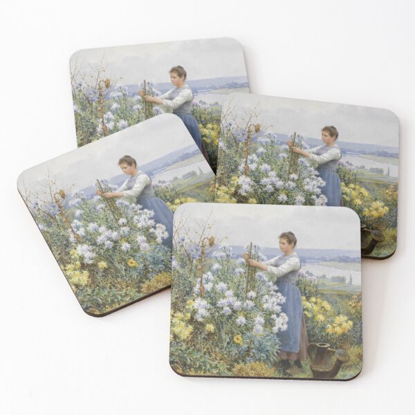 Item preview, Chrysanthemums | Daniel Ridgway Knight | Flower Art designed and sold by CJET.