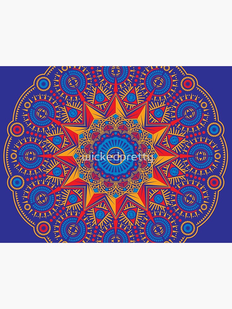 Thumbnail 5 of 5, Pet Mat, Bright Spirit Mandala designed and sold by wickedpretty.
