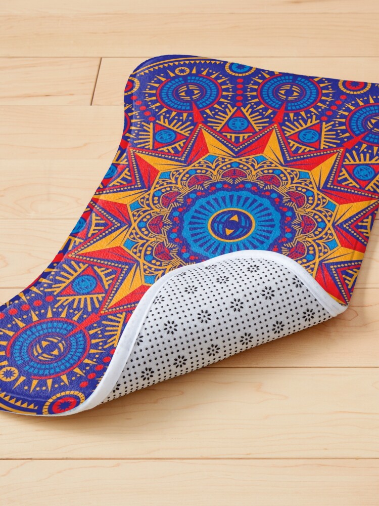 Luminous Mind Mandala - Pet Bowls Mat