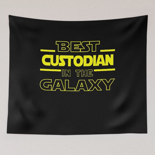 Item preview, custodian Job Dad Mom Hudband Mens Shirt, Best custodian In The Galaxy, Funny custodian Birthday christmas Gift Gift designed and sold by xlnv.