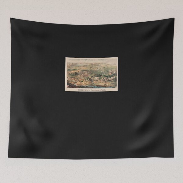 Item preview, Vintage Pictorial Map of Yellowstone Park (1904) Classic designed and sold by tregrexffoslerh.