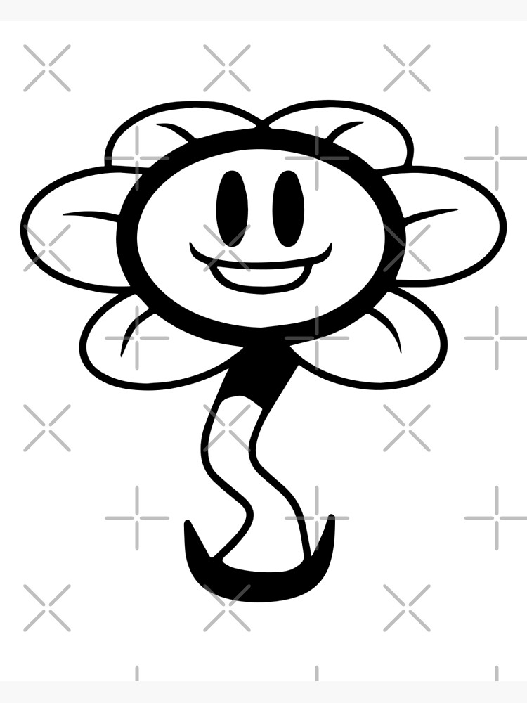 Flowey from Undertale Art Print by GamingMerch