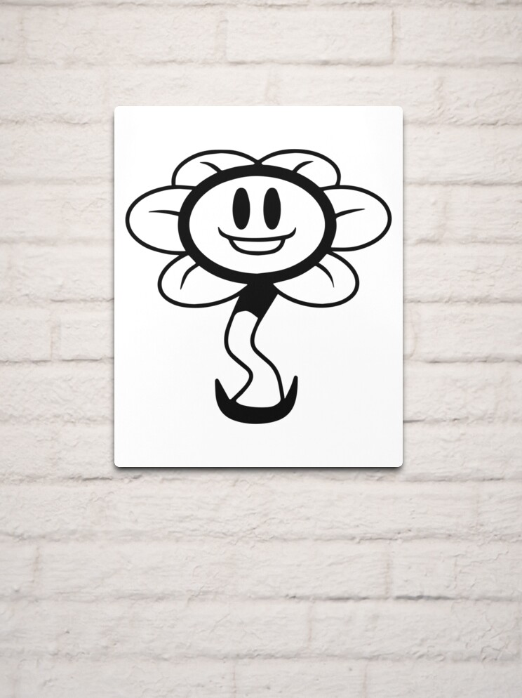 Flowey-Undertale-Sprite-Flower-Undertale-T-Shirt | Metal Print