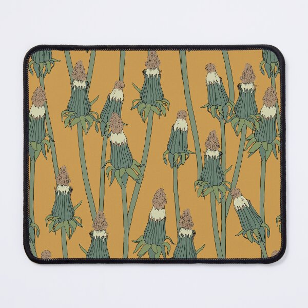 Item preview, Pattern with unopened dandelion. Dried flowers vintage illustration designed and sold by hmorena.