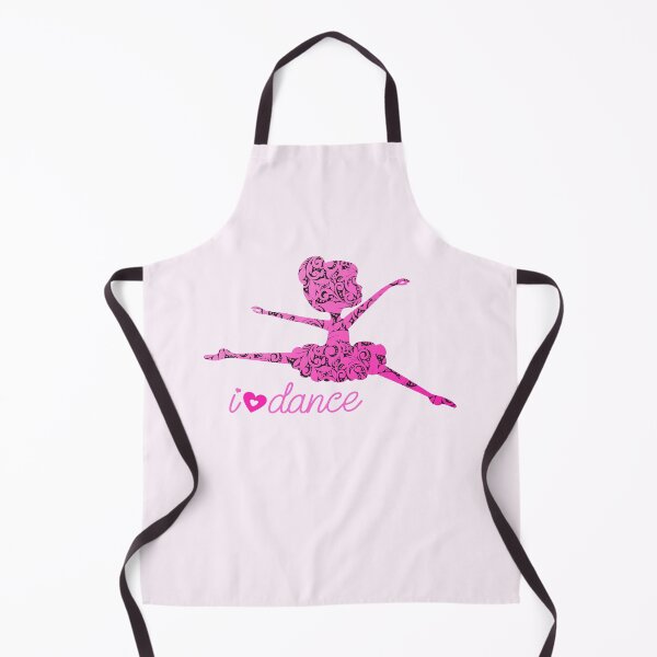 Item preview, “I (Heart) DANCE” Ballerina - Pink Background designed and sold by PawsitiveMum.