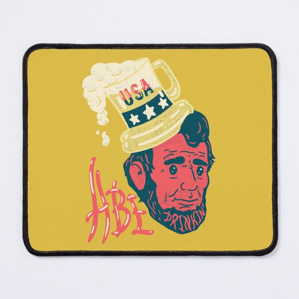 Item preview, Abe Drinkin - Boozy Abraham Lincoln wearing a Beer Mug Top Hat American Flag | Funny Happy Independence Day USA 2022 4th of July Memorial Alcohol Day Drinking Like Abe Lincoln Original Art Red designed and sold by Any Color Designs.