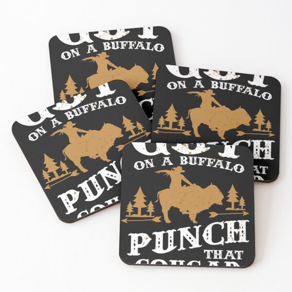 Item preview, Guy On A Buffalo Punch That Cougar In The Face Essential designed and sold by bawdennlloos.