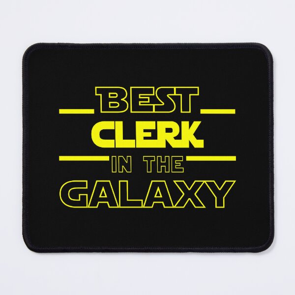 Item preview, clerk Job Dad Mom Hudband Mens Shirt, Best clerk In The Galaxy, Funny clerk Birthday christmas Gift Gift designed and sold by xlnv.