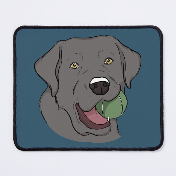 Item preview, Silver Labrador with Ball  designed and sold by rmcbuckeye.