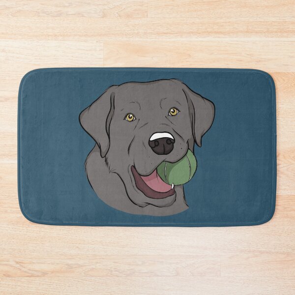 Item preview, Silver Labrador with Ball  designed and sold by rmcbuckeye.