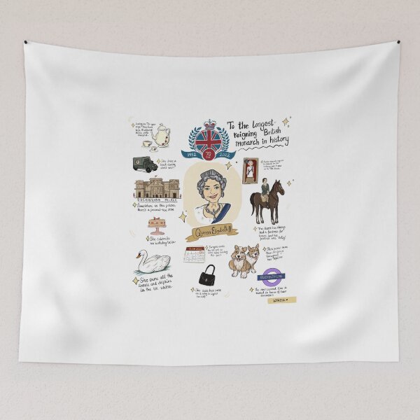 Item preview, Queen Elizabeth II Platinum Jubilee designed and sold by Wynzel Rebello.